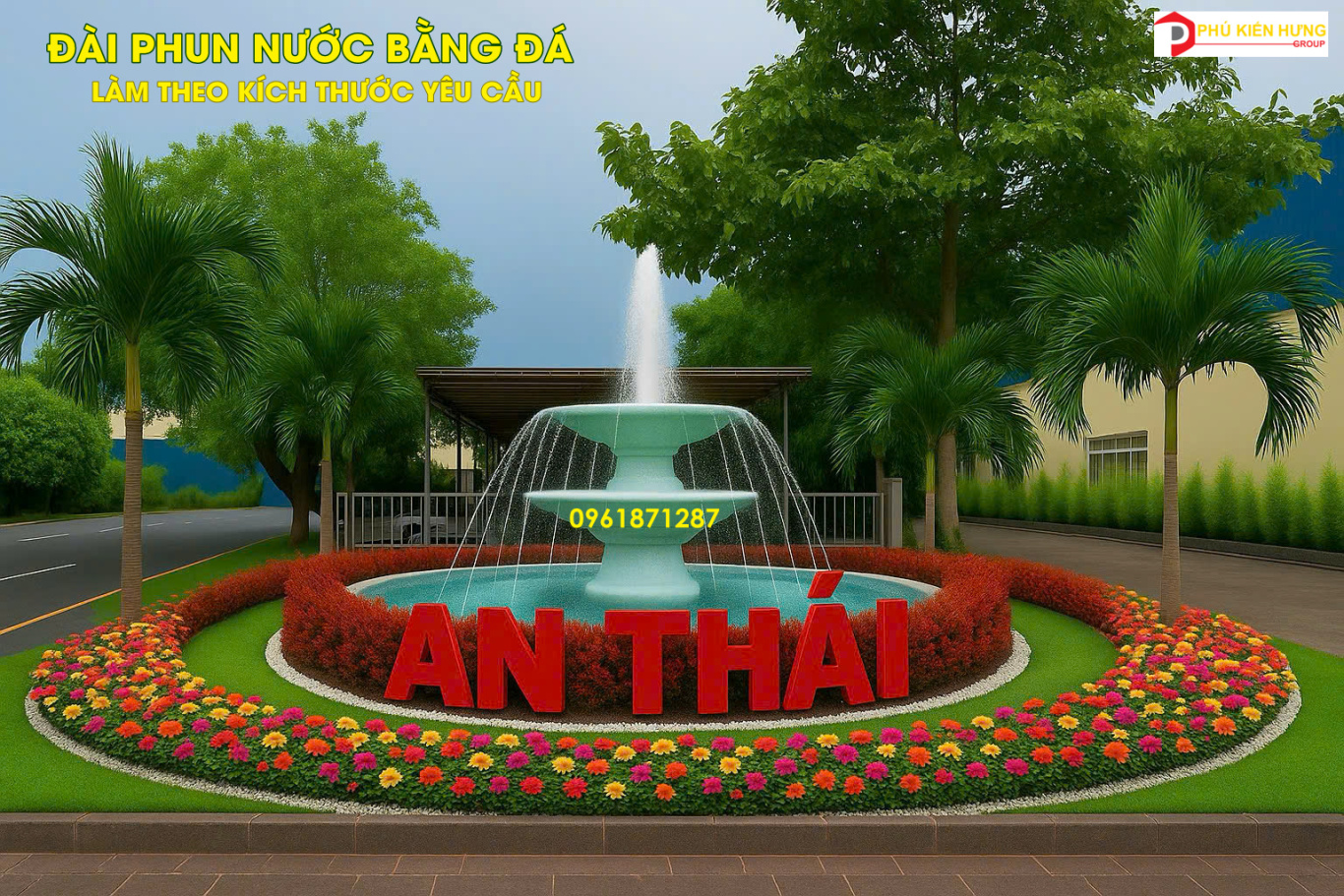 ĐÀI PHUN NƯỚC BẰNG ĐÁ CÔNG VIÊN-PKH-WSAI