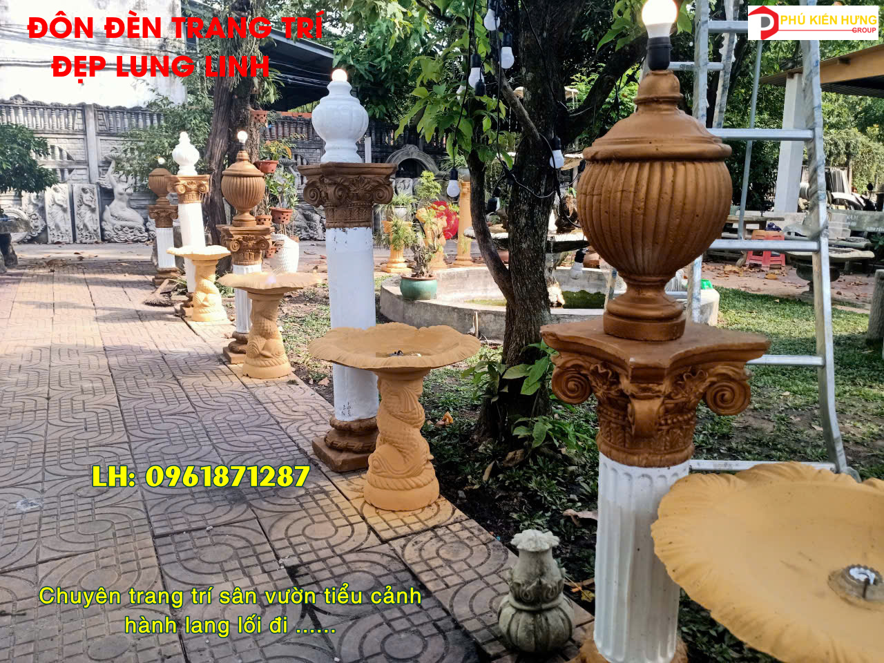 ĐÔN ĐÈN SÂN VƯỜN LỐI ĐI